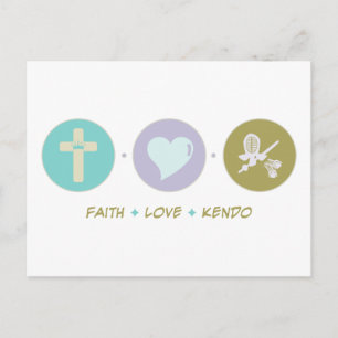 Carte Postale Faith Love Kendo