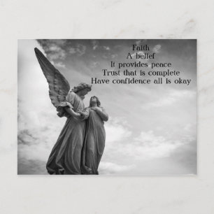 Carte postale Faith Poem