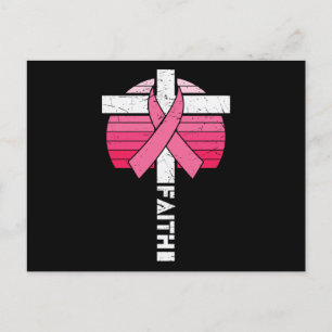 Carte Postale Faith Sensibilisation au cancer du sein Christian 