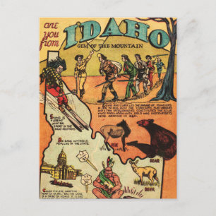 Carte Postale Faits sur Idaho