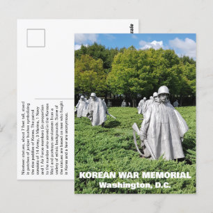 Carte Postale Faits sur le Mémorial des Vétérans de la Guerre de