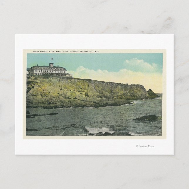 Carte Postale Falaise à tête plate et à l'extérieur de la maison (Devant)