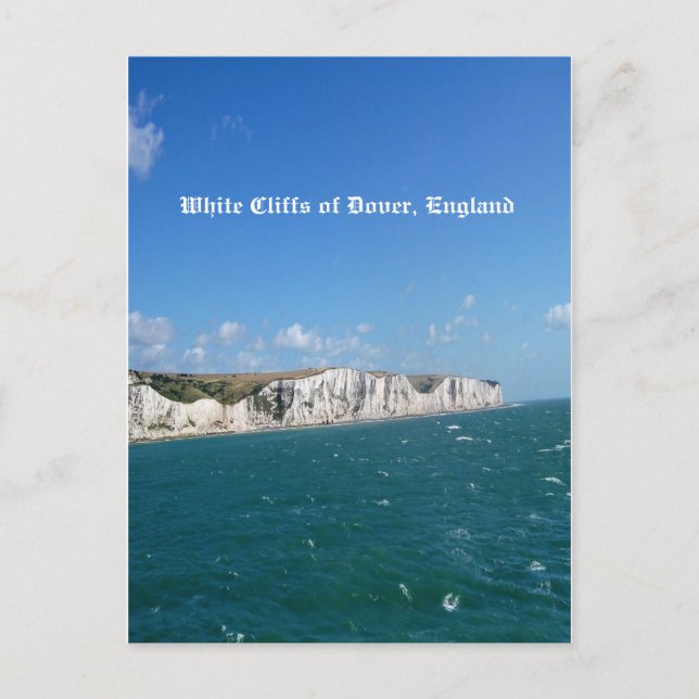 Carte Postale Falaises blanches de Dover, Angleterre (Devant)