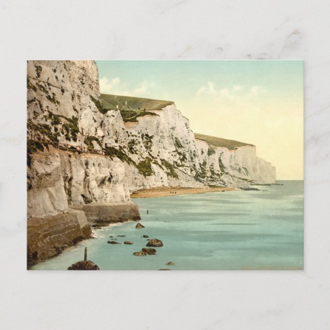 Carte Postale Falaises blanches de Dover, Kent, Angleterre (Devant)