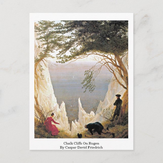 Carte Postale Falaises De Calque Sur Rugen Par Caspar David Frie (Devant)