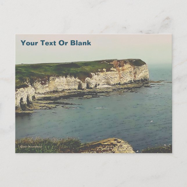 Carte Postale Falaises de craie de Flamborough Head (Devant)