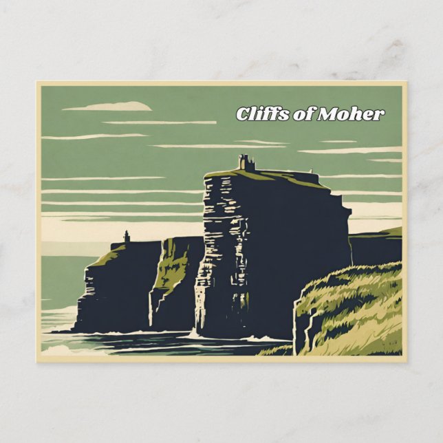 Carte Postale Falaises de Moher Irlande (Devant)
