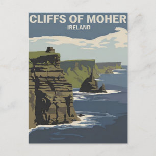 Carte Postale Falaises de Moher, Irlande