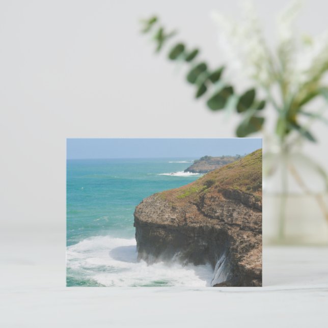 Carte Postale Falaises océaniques à Kilauea Kauai (Debout devant)