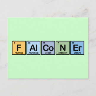Carte Postale Falconer en éléments