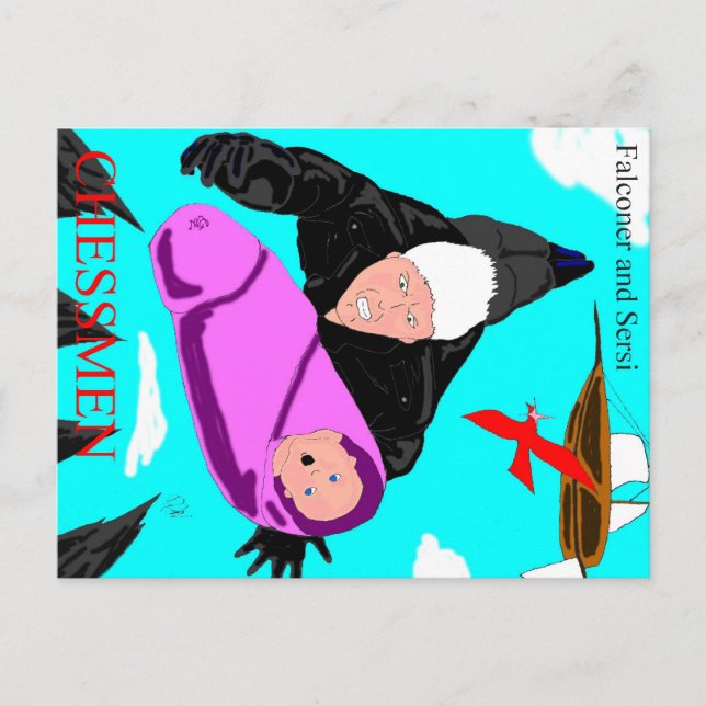 Carte postale Falconer et Sersi (Devant)