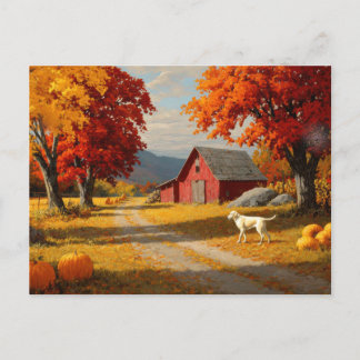 Carte Postale Fall Nature Scene Autumn Fall Leaves Landscape