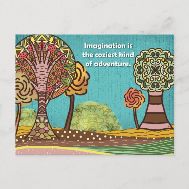 Carte Postale Fall Snail Mail Postcard Set | Hand-Drawn Autumn D (Devant)