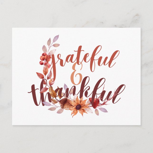 Carte Postale Fall Thank you Postcard (Devant)