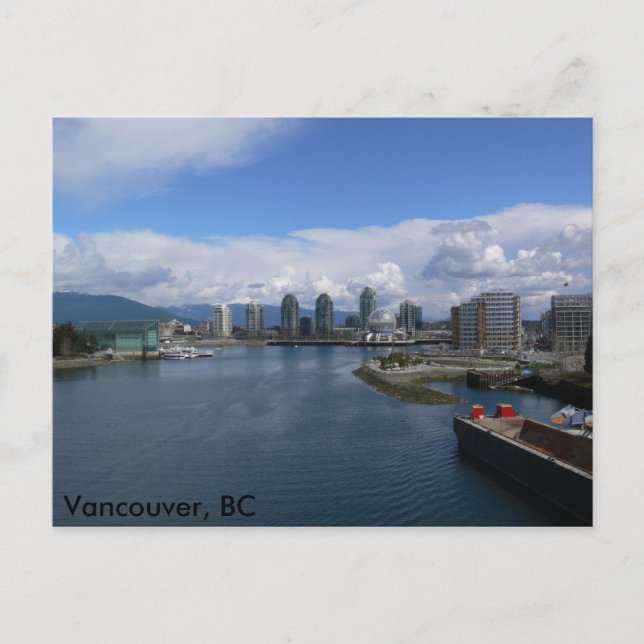 Carte Postale False Creek, Vancouver BC (Devant)
