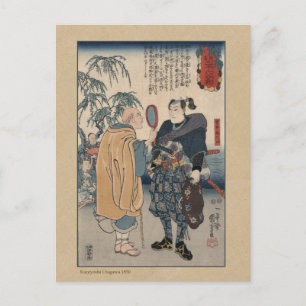 Carte Postale Fameux Samurai Swordsman Miyamoto Musashi