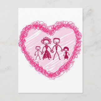 Carte Postale famille cardiaque