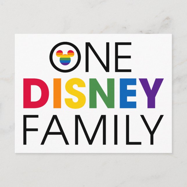Carte Postale Famille Disney (Devant)