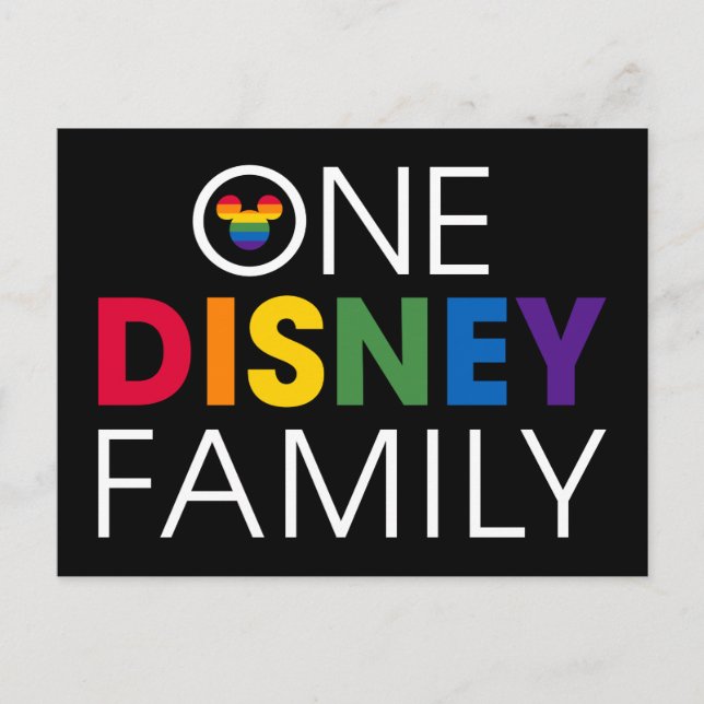 Carte Postale Famille Disney (Devant)