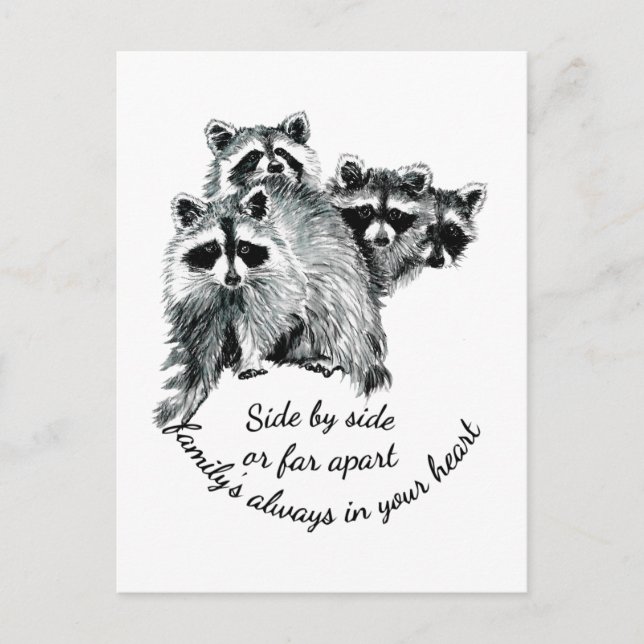 Carte Postale Famille inspirante toujours dans votre coeur Citat (Devant)