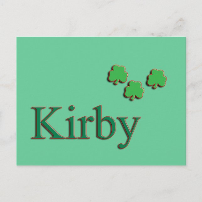 Carte Postale Famille Kirby (Devant)