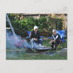 Carte postale Famille Marshmellow Roast