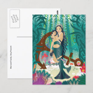 Carte postale famille Mermaid