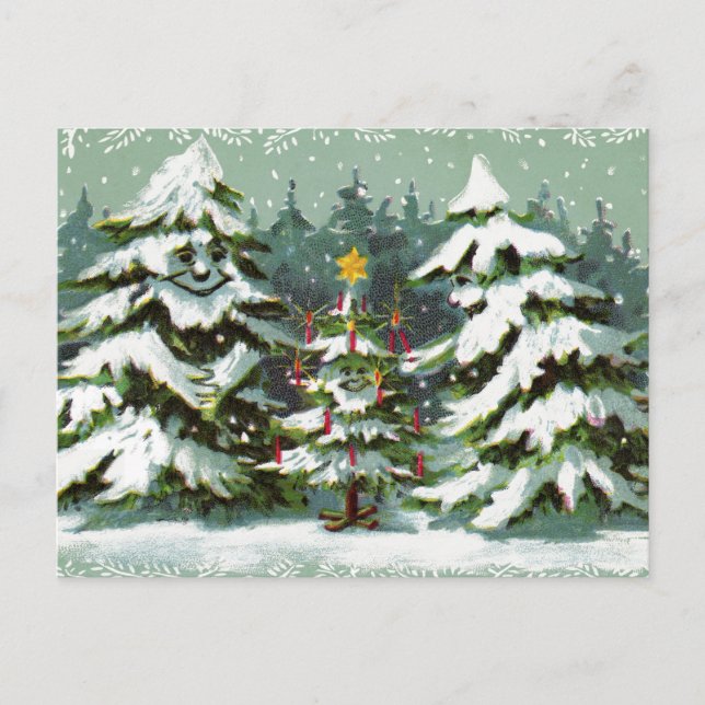 Carte postale famille Noël (Devant)