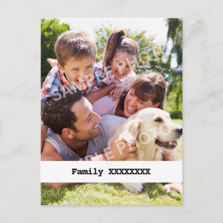 Carte Postale Famille Personnalisée