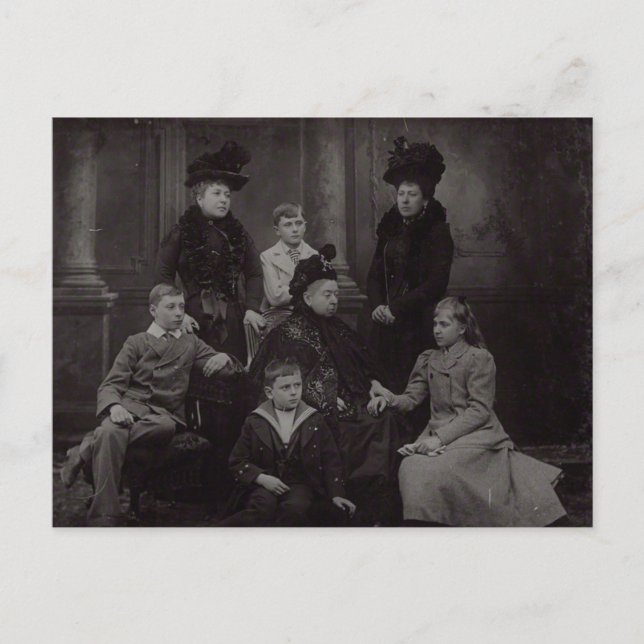 Carte Postale Famille royale de la reine Victoria et de Battenbe (Devant)