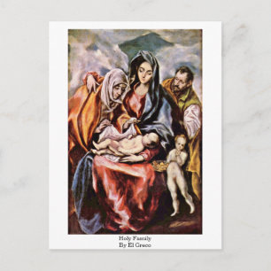 Carte Postale Famille Sainte Par El Greco
