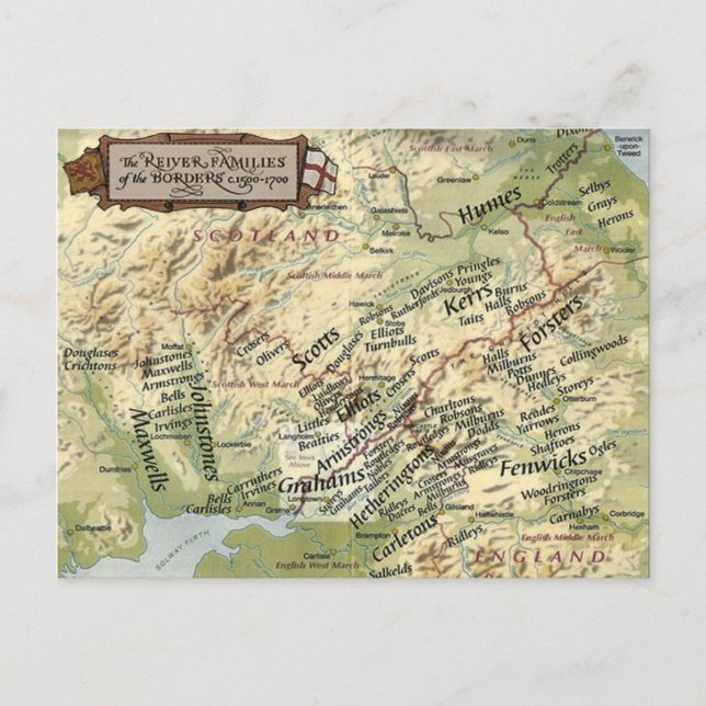 Carte Postale Familles de récepteurs frontaliers (Devant)