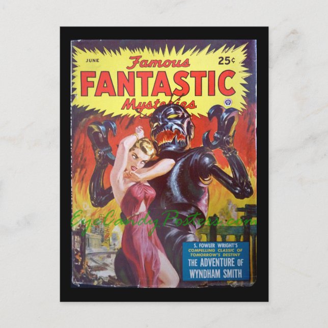 Carte Postale Famous Fantastic Mysteries 13_Pulp Art (Devant)
