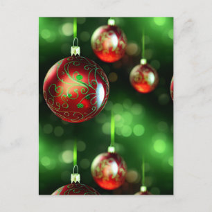 Carte Postale Fancy Christmas Orament Card