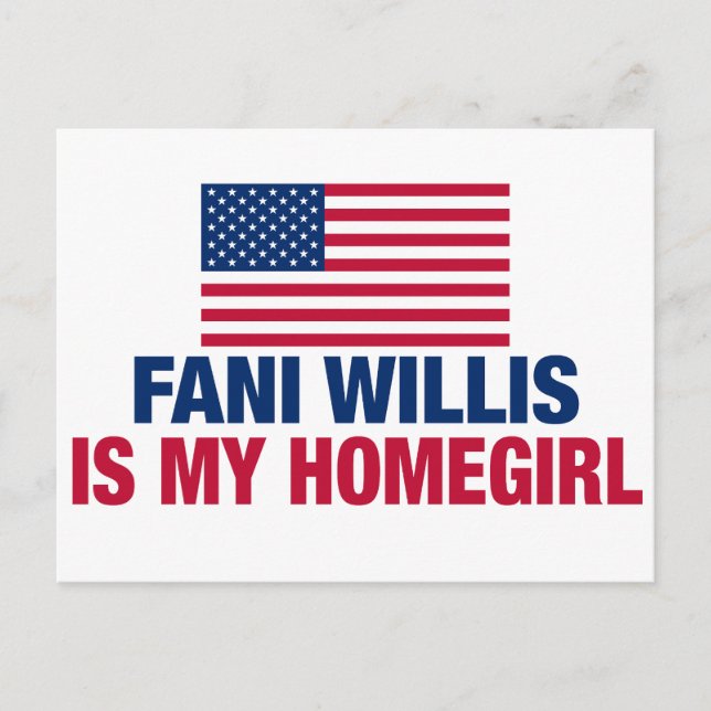Carte Postale Fani Willis est ma fille politique (Devant)