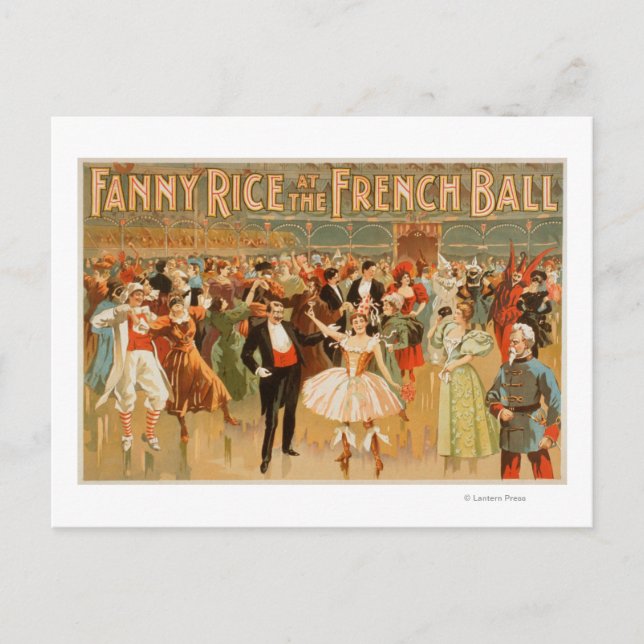 Carte Postale Fanny Rice au Théâtre du Bal Français (Devant)