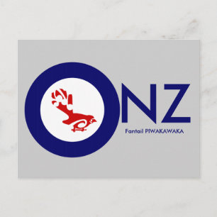 Carte Postale Fantail PIWAKAWAKA Roundel