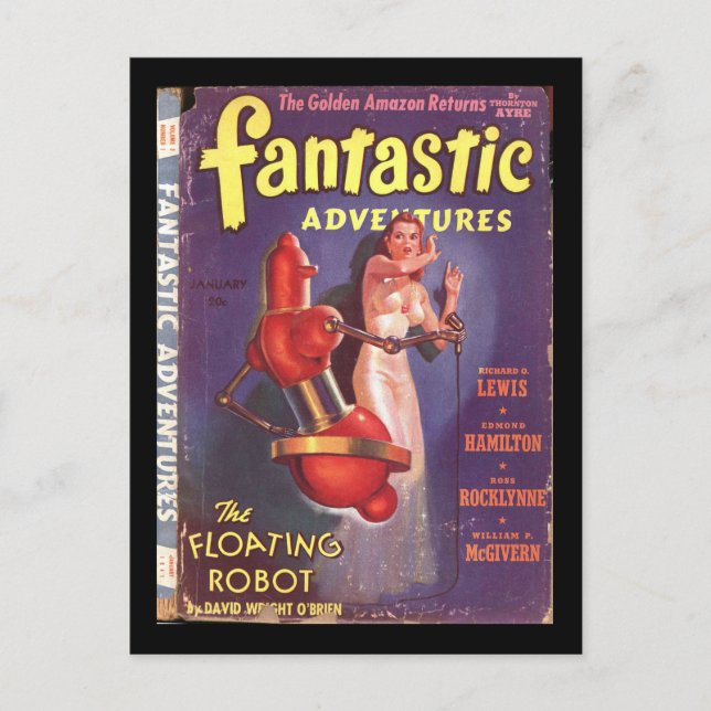 Carte Postale Fantastic Adventures v03 n01 (1941-01.Ziff-Davis)_ (Devant)