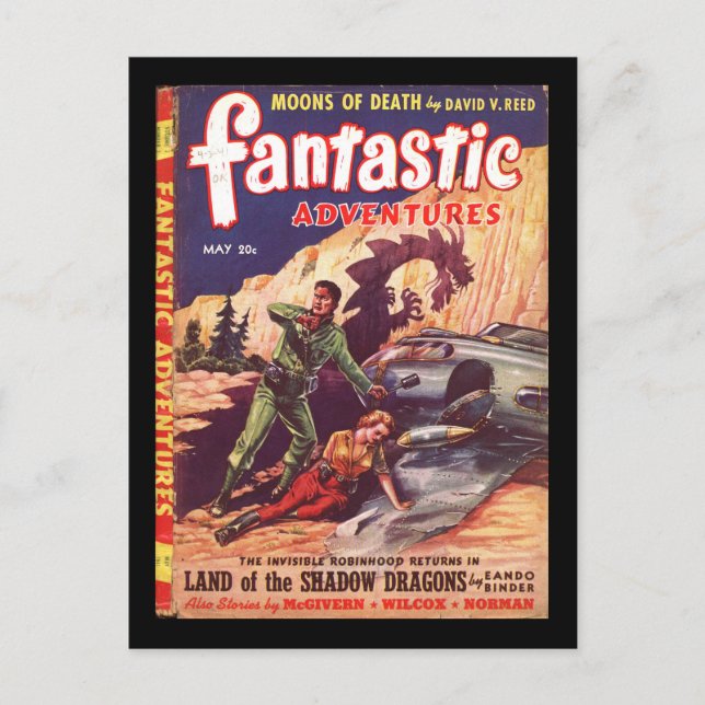 Carte Postale Fantastic Adventures v03 n03 (1941-05.Ziff-Davis)_ (Devant)