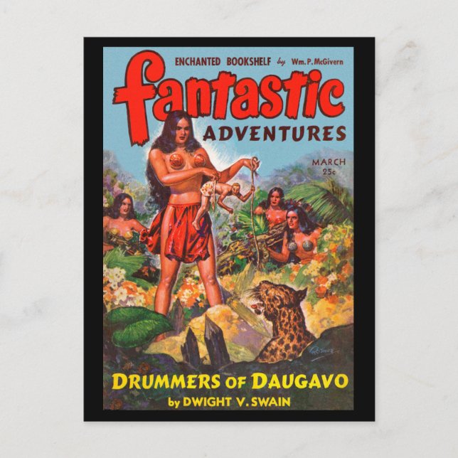 Carte Postale Fantastic Adventures v05 n03 (mars 1943)_Pulp Art (Devant)