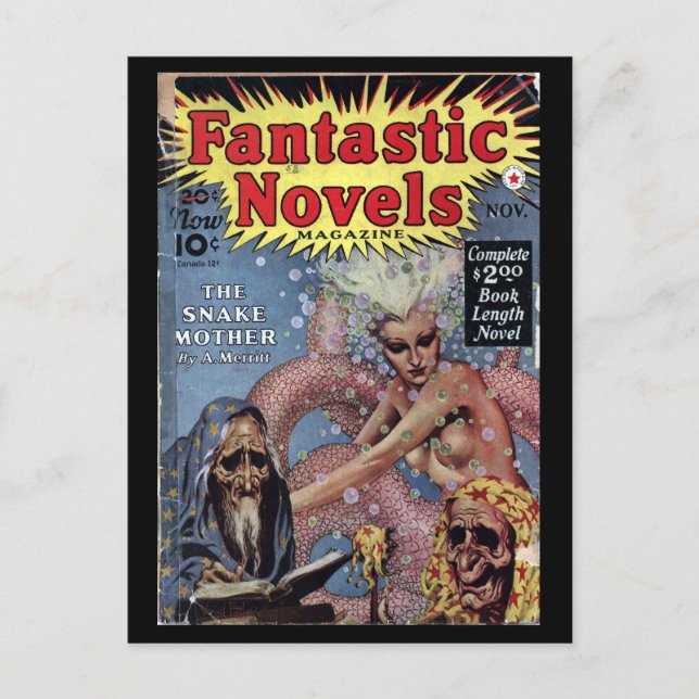 Carte Postale Fantastic Novels v01 n03 (1940-11.Red Star)_Pulp A (Devant)