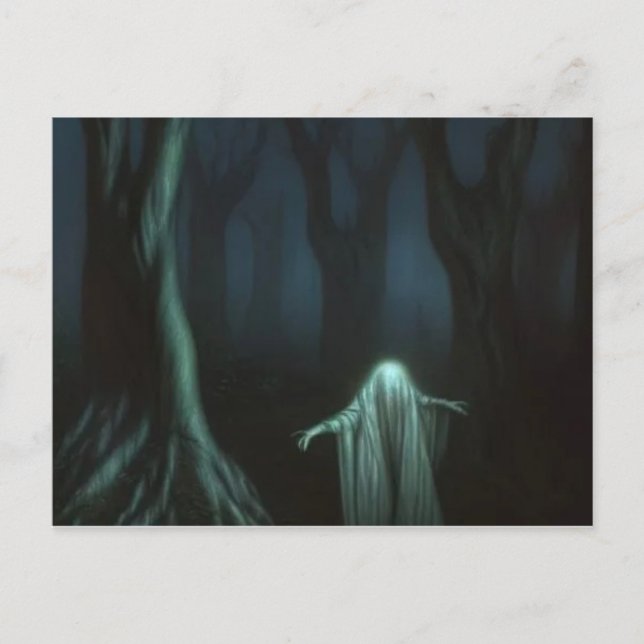 Carte Postale Fantôme dans les bois (Devant)