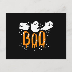 Carte Postale Fantôme d'Halloween Chou Mignon