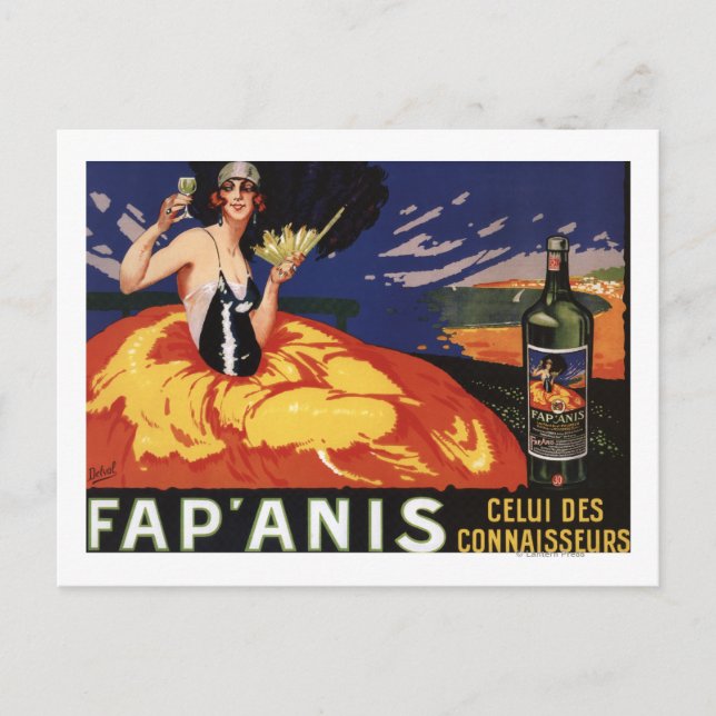 Carte Postale Fap'Anis Celui Des Connaisseurs (Devant)