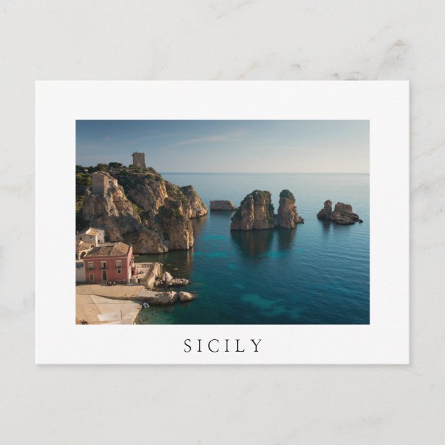 Carte Postale Faraglioni et Tonnara à Scopello, Sicile (Devant)