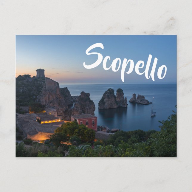 Carte Postale Faraglioni et Tonnara à Scopello, Sicile (Devant)