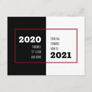 Carte Postale FAREWELL 2020 Perspectives 2021 Nouvel An