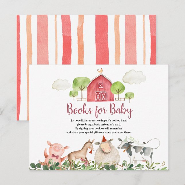 Carte Postale Farm House Animals Barnyard Books for Baby (Devant / Derrière)