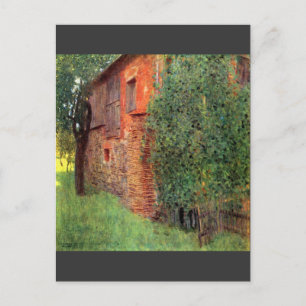 Carte Postale Farmhouse à Chamber, Attersee par Gustav Klimt