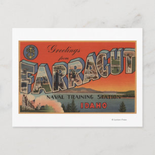 Carte Postale Farragut, Idaho - Scènes de grandes lettres